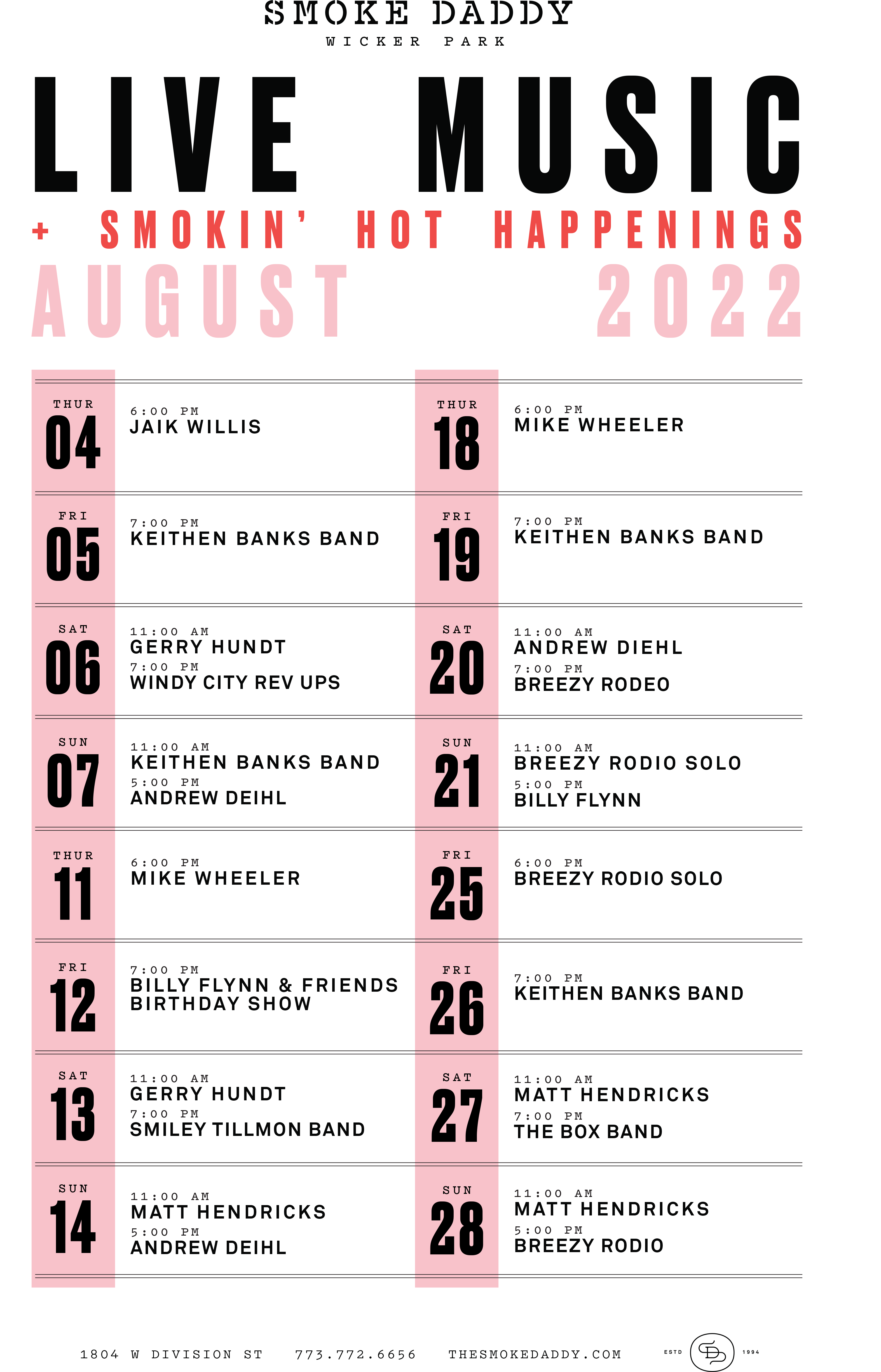 SDWP Music Schedule August 11x17 (1)