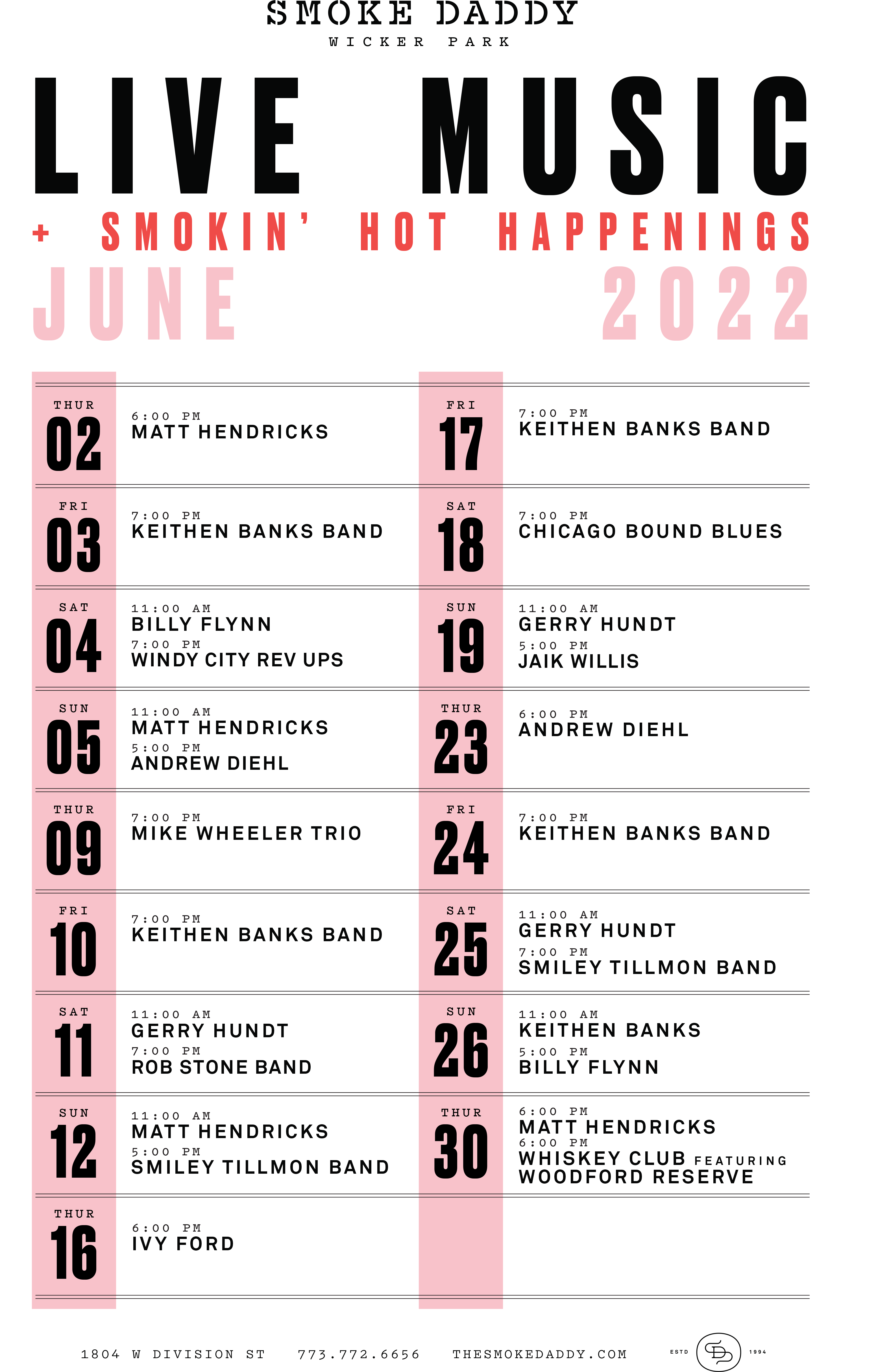 SDWP Music Schedule June 11x17
